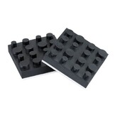 Anti-slip Gummi Füße 4 Stück 40x40mm