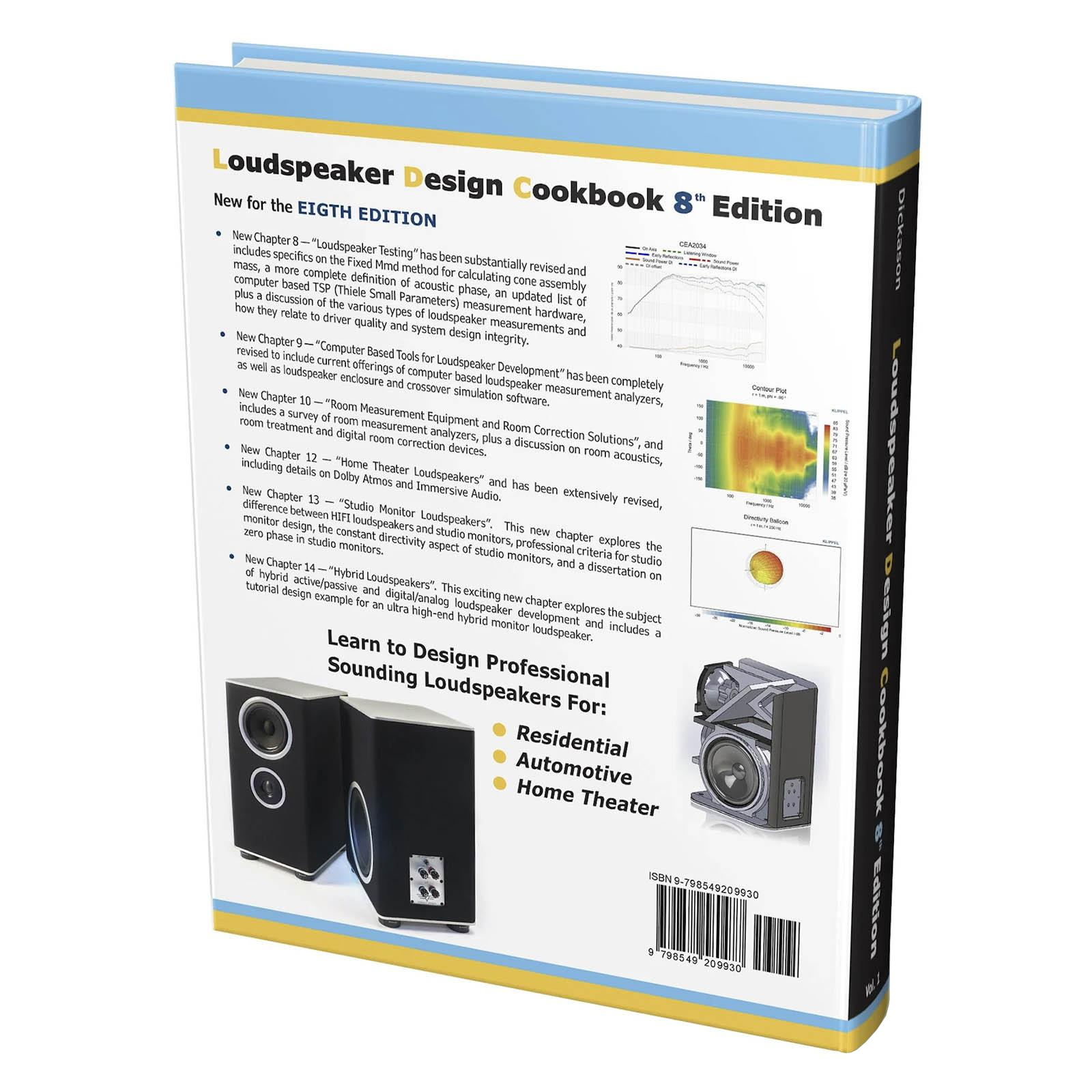 Loudspeaker Design Cookbook - 8th Edition Vol. I - Hardcover - Vance Dickason