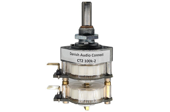 CT2-100k-2 Stereo-Audiodämpfungsglied/Lautstärkeregler 100k Ohm 2 wafers