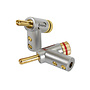 Angled Banana Plug Connector with Expandable Tip 2-Pair
