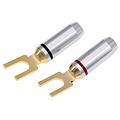 High-End Spade Connector Paar