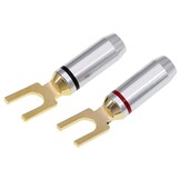 High-End Spade Connector Paar