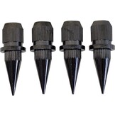 Speaker Spikes Black 4 pcs.