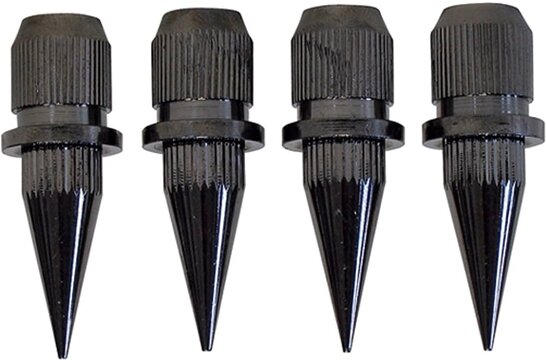 Lautsprecherspitzen Schwarz 4 Stück