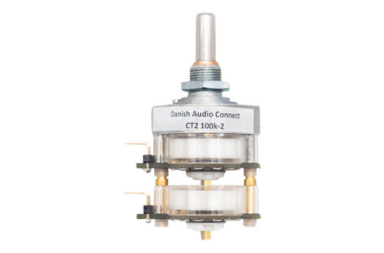 CT2-100k-2 Stereo-Audiodämpfungsglied/Lautstärkeregler 100k Ohm 2 wafers