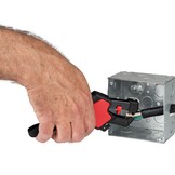 Front Loading Adjustable Automatic Wire Stripper with Wire Cutter