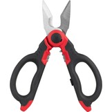 Heavy Duty Electricians Scissors with Built-in Crimper and Belt Clip