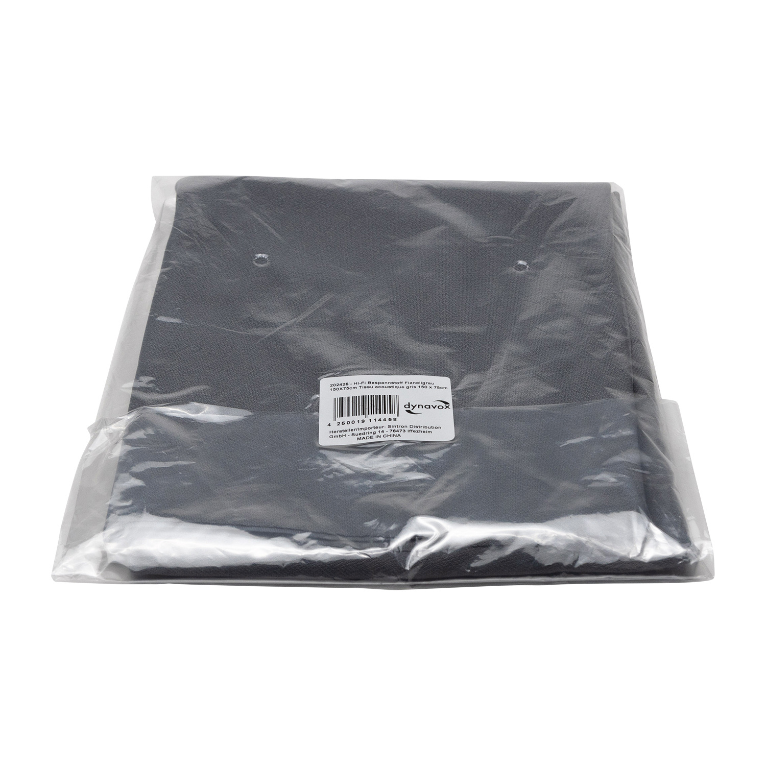 Grau Lautsprecher Tuch Nylon 75 x 150 cm