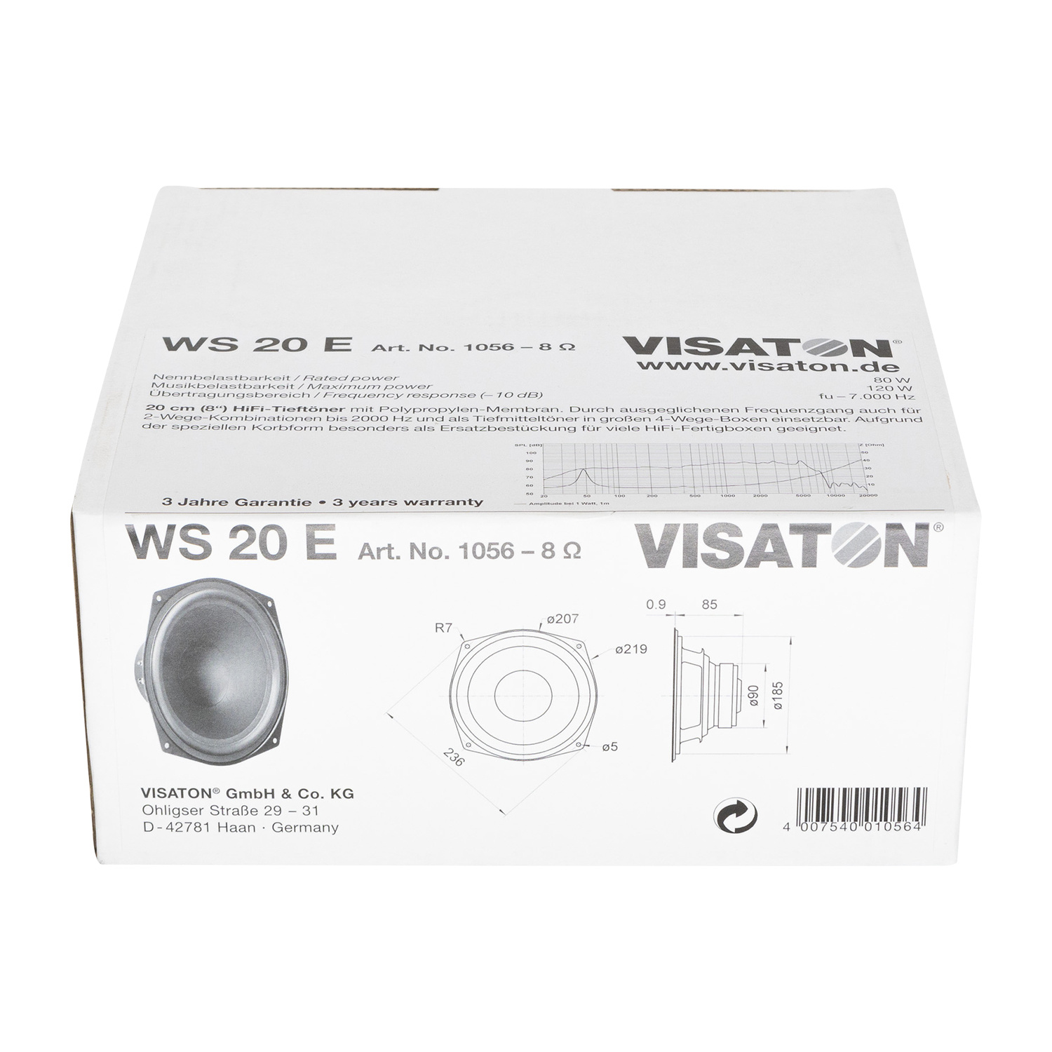 WS 20 E - 8 Woofer