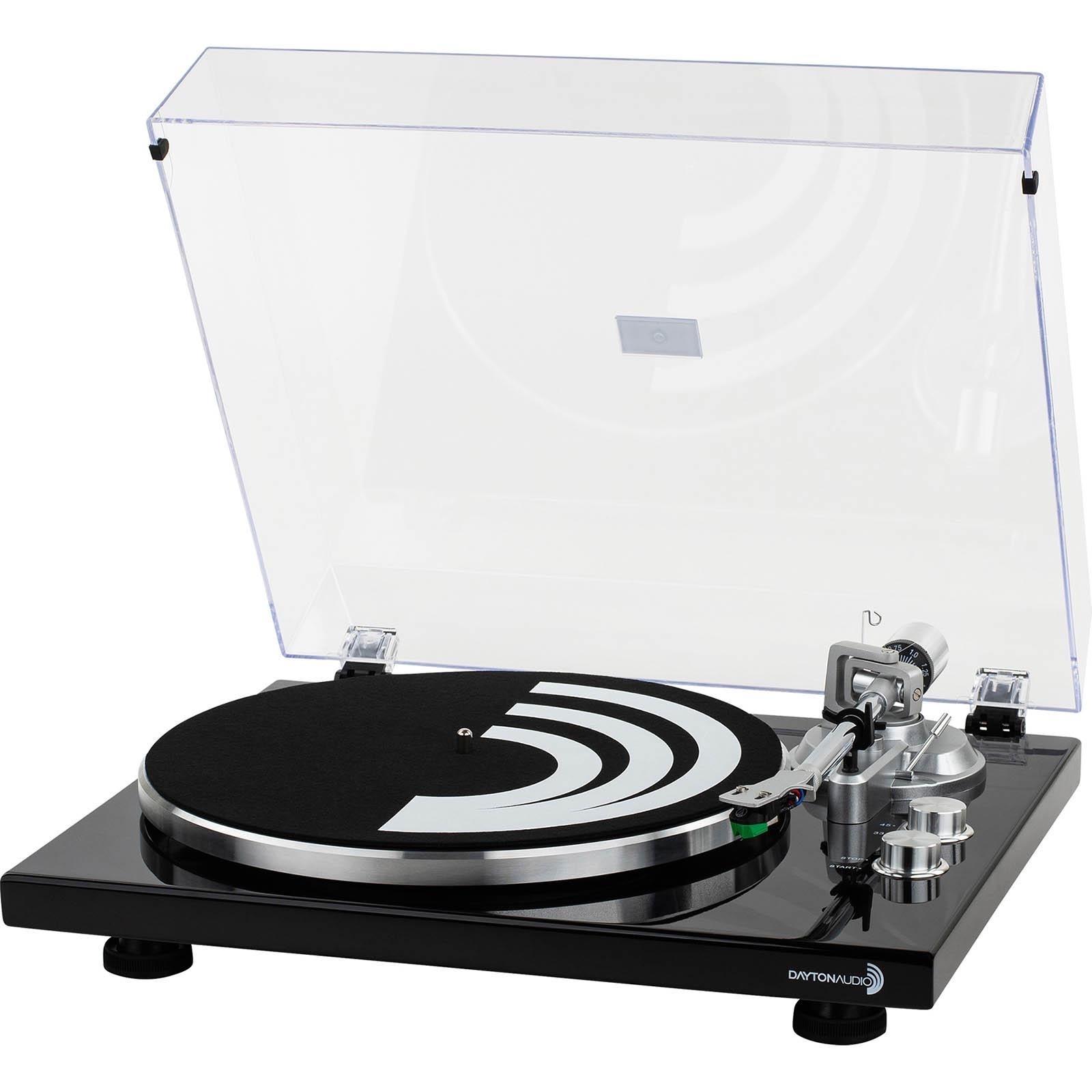 Belt Drive Turntable with USB, Bluetooth, Audio Technica AT-VM95E Cartridge - Gloss Black