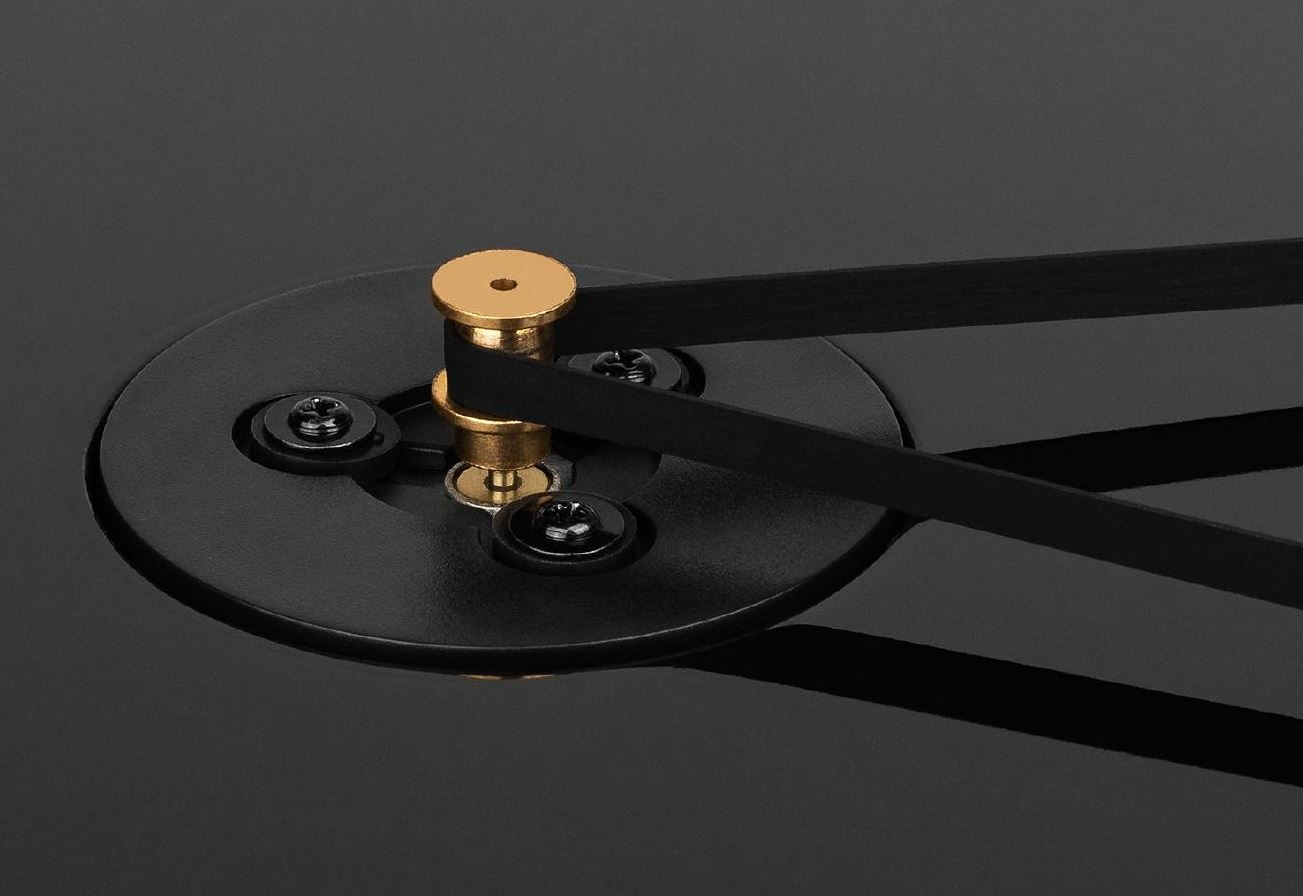 Belt Drive Turntable with USB, Bluetooth, Audio Technica AT-VM95E Cartridge - Gloss Black