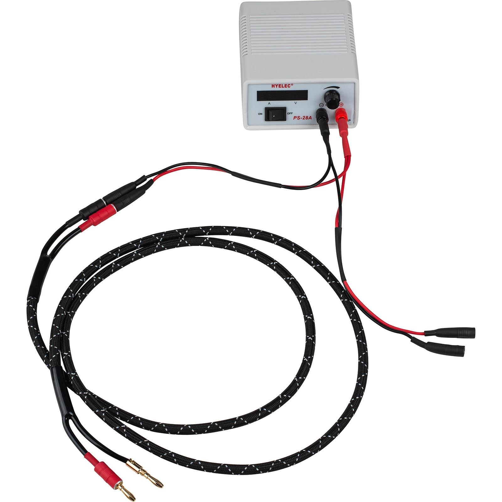 Single Pair Parallel Banana Jack Splitter with 25 cm x 14 AWG Wires