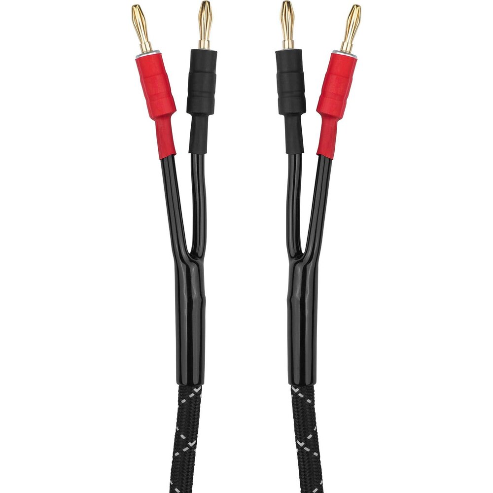 Order Professional Grade Braided Speaker Cable with Banana Jacks