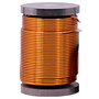 000-5002 | 24 mH | 8,1 Ω | 3% | 29 AWG | Iron Core Coil with Discs