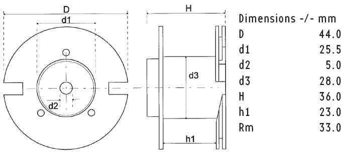 CO44/100/050 | 10 mH | 3,48 Ω | 5% | 24 AWG | Tube Core Coil