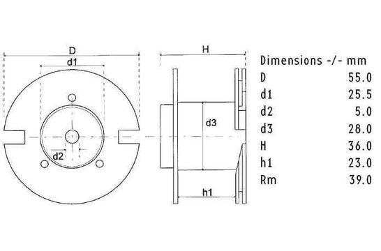 CO55/1.20/140 | 1,2 mH | 0,22 Ω | 5% | 15 AWG | Corobar Induttore