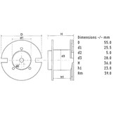 CO55/270/060 | 27 mH | 4,89 Ω | 5% | 23 AWG | Tube Core Coil