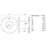 CO62/2.4/140 | 2,4 mH | 0,33 Ω | 5% | 15 AWG | Corobar Induttore