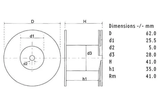 CO62/2.4/140 | 2,4 mH | 0,33 Ω | 5% | 15 AWG | Corobar Induttore