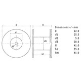 CO62/3.3/140 | 3,3 mH | 0,38 Ω | 5% | 15 AWG | Corobar Induttore