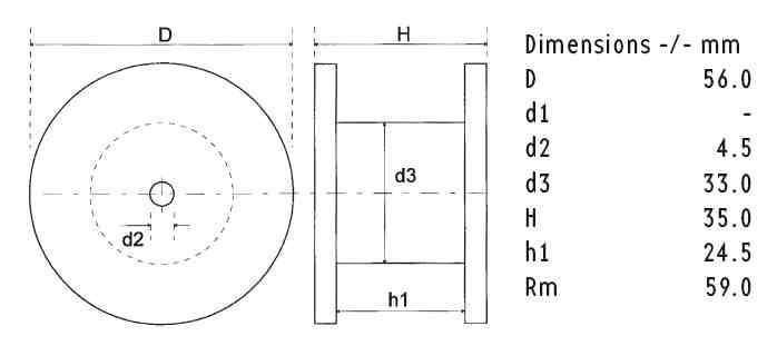 DR56/2.7/140 | 2,7 mH | 0,18 Ω | 5% | 15 AWG | Ferrobar Coil
