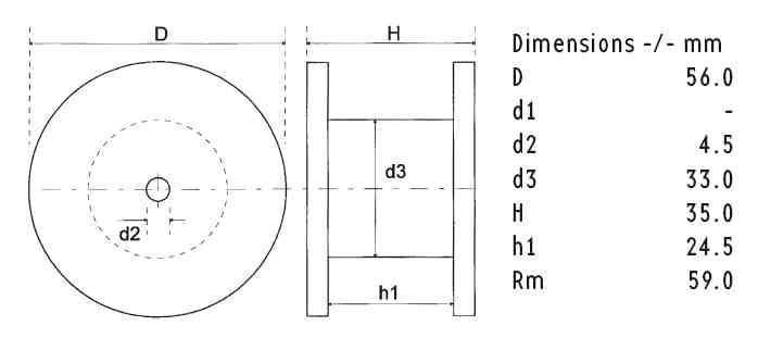 DR56/8.2/140 | 8,2 mH | 0,33 Ω | 5% | 15 AWG | Ferrobar Coil