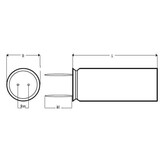 ELCR/22/100 | 22 µF | 10% | 100 V | Electrolytische Kondensatoren