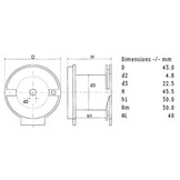 HQ43/4.7/095 | 4,7 mH | 0,46 Ω | 5% | 19 AWG | Roller Core Coil