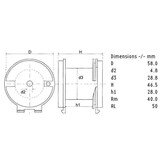 HQ58/2.7/160 | 2,7 mH | 0,11 Ω | 5% | 14 AWG | Roller Core Coil
