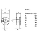 LU25/008/071 | 0,08 mH | 0,19 Ω | 3% | 21 AWG | Choke Spule