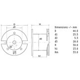 LU44/033/100 | 0,33 mH | 0,30 Ω | 3% | 18 AWG | Luftkernspule