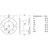LU55/022/140 | 0,22 mH | 0,13 Ω | 3% | 15 AWG | Luftkernspule