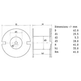 LU62/012/200 | 0,12 mH | 0,05 Ω | 3% | 12 AWG | Luftkernspule
