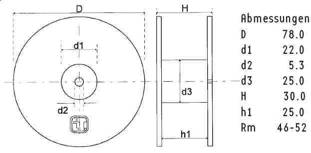 LU78/3.0/140 | 3,0 mH | 0,60 Ω | 3% | 15 AWG | Luftkernspule