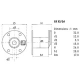 LUT32/010/10 | 0,1 mH | 0,17 Ω | 3% | 18 AWG | Air Therm Inductor