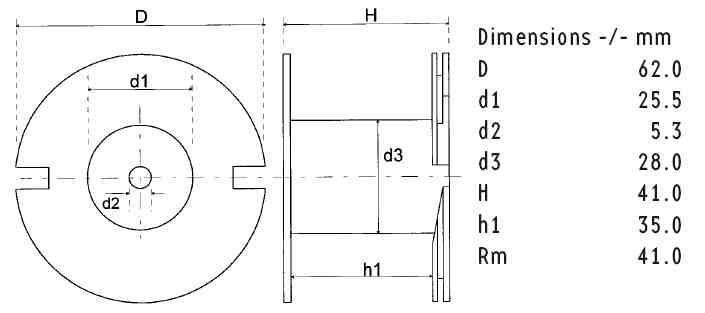 TRI62/039/0.60 | 0,39 mH | 0,16 Ω | 1% | 7 x 23 AWG | Tritec Coil