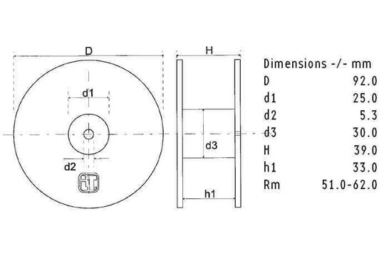 TRI92/1.00/0.60 | 1,0 mH | 0,27 Ω | 1% | 7 x 23 AWG | Tritec Coil