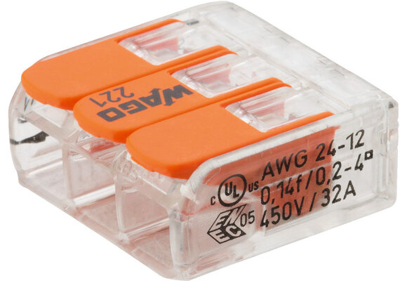 CC-143 Connecting terminal WAGO 3-levers