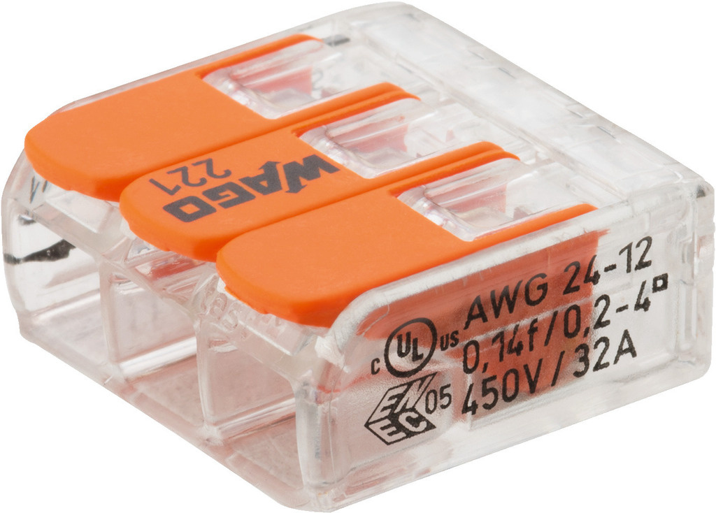 CC-143 Connecting terminal WAGO 3-levers