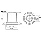 KN-11/BL Rotary knob