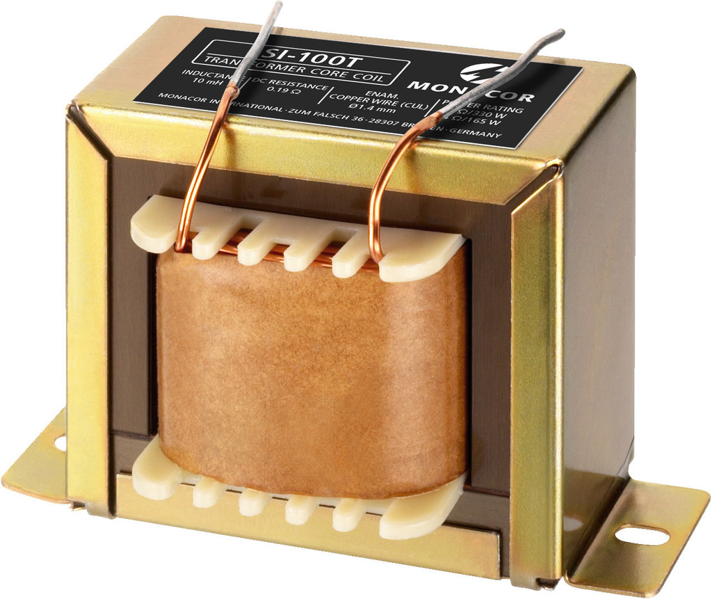 LSI-100T | 10 mH | 0,19 Ω | 5% | 15 AWG | Transformatorspule