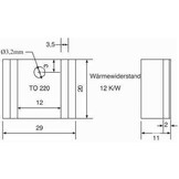 TO247 Cooling Body Black Anodized Aluminium