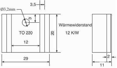 TO247 Cooling Body Black Anodized Aluminium