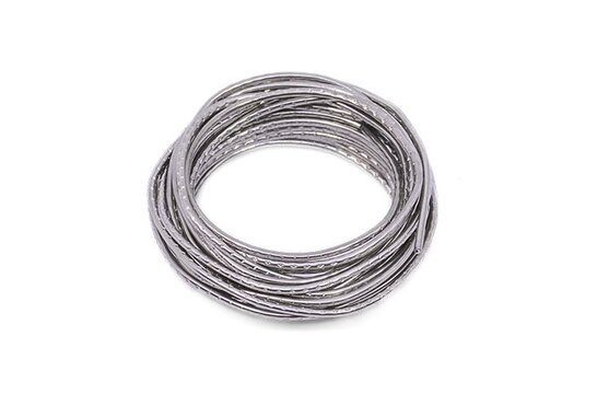 009-0011 Solder tin Sn60Pb 40 - wire 1mm with flux - 10g zip bag