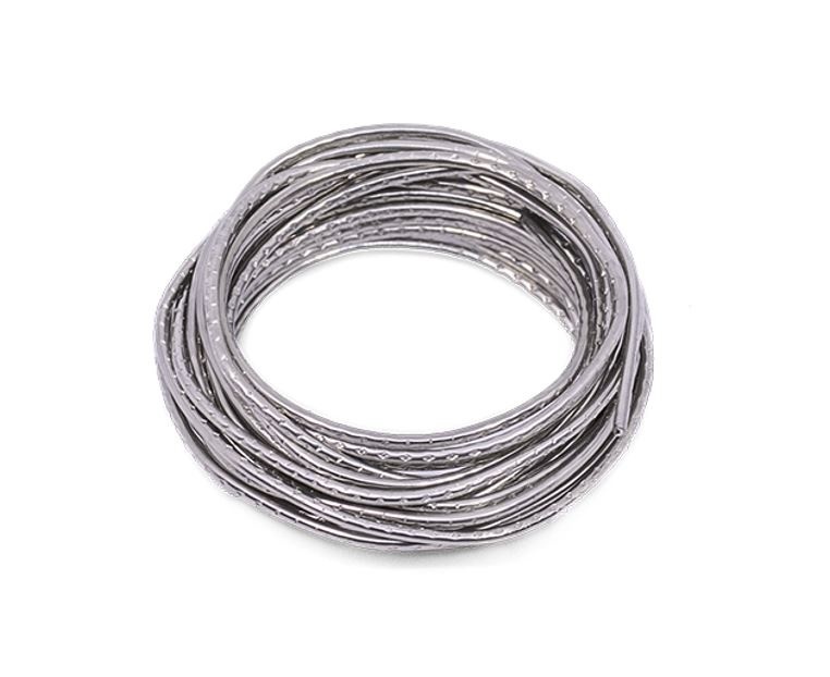 009-0011 Solder tin Sn96Ag4 - wire 1mm with flux - 10g zip bag