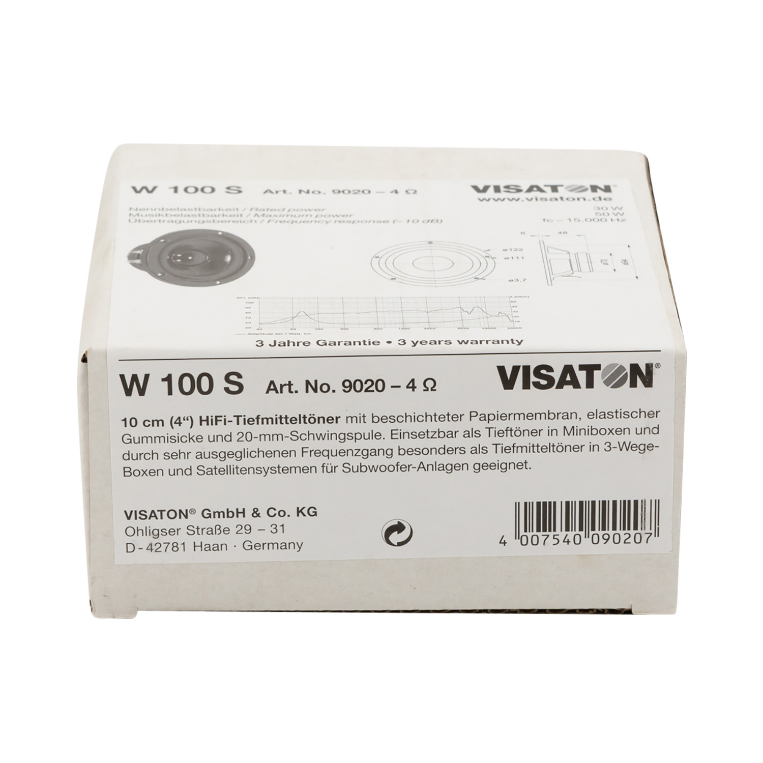 W 100 S - 4 Woofer Medio-Bassi