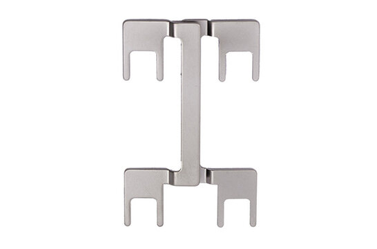 Dual Binding Post Jumper Nickel