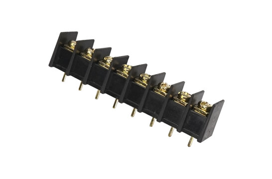 012-0360 Gold-Plated Screw terminals für PCB mounting | 8-Pins