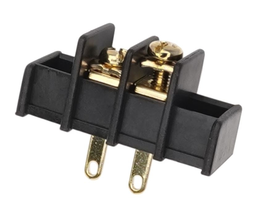 012-0361 Gold-Plated Screw terminals for PCB mounting | 2-Pins