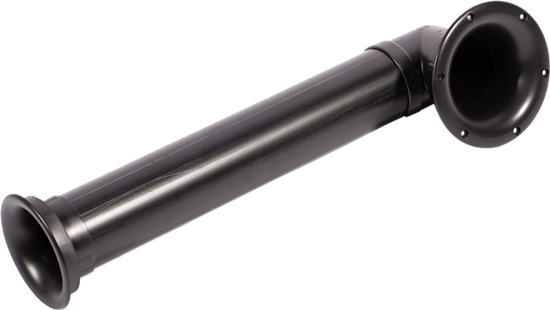 051-0050 Bassreflexöffnung angled set 90° | Ø70 x 400 mm